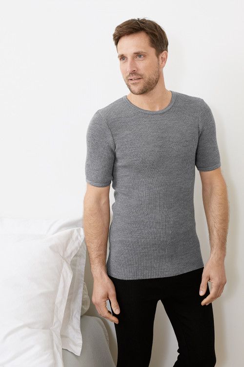 Sous-vêtement technique homme tricot laine manches courtes 1 B Solfin Fabriqué en France 2