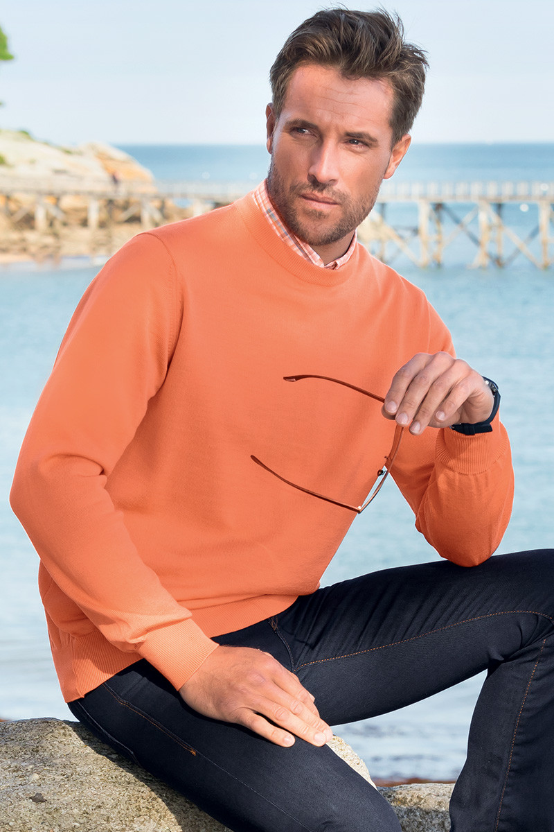 Pull  mérinos ras du cou - 6