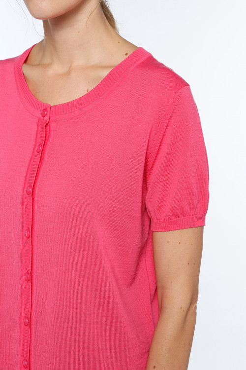 Cardigan femme manches courtes 4 B Solfin Fabriqué en France 2