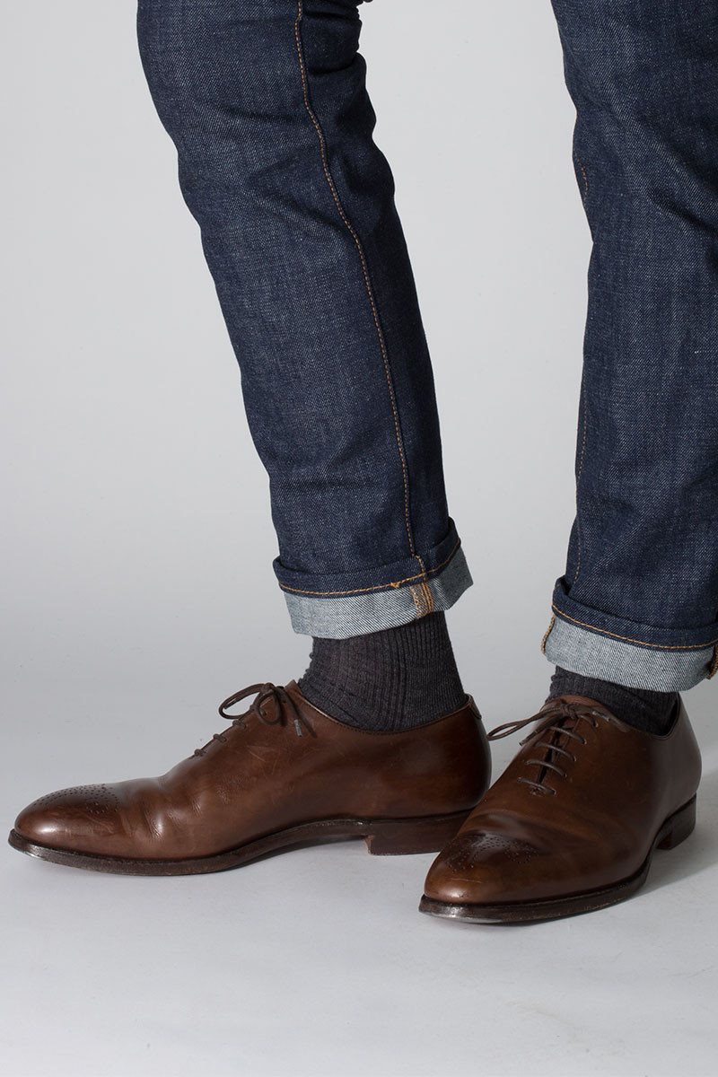 Mi-chaussettes fines mixte en laine 1 B Solfin Fabriqué en France