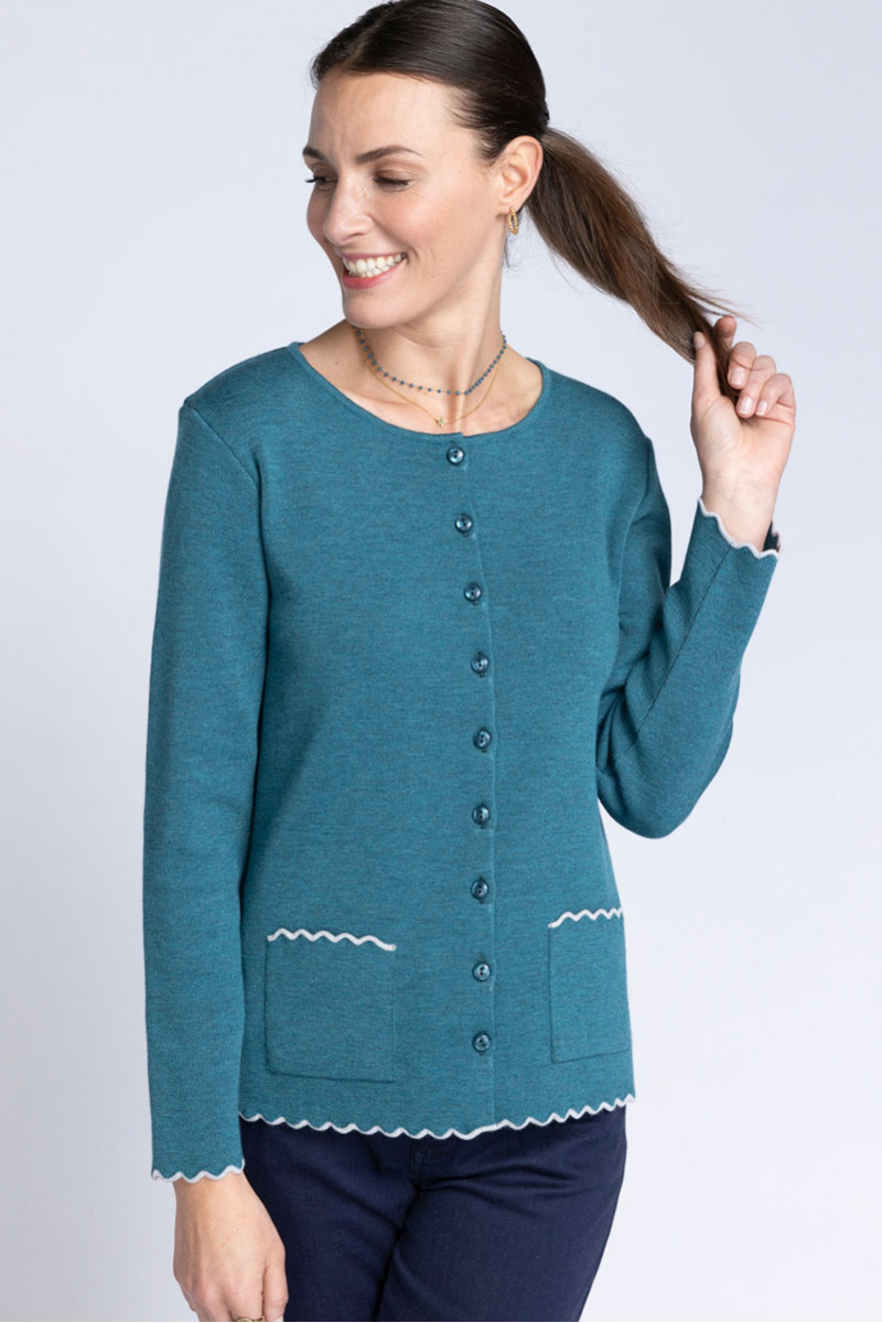 Cardigan en laine Made in France B.Solfin