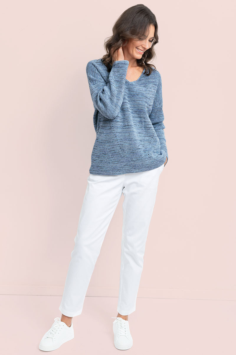Pantalon chino en coton 3 B Solfin Fabriqué en France