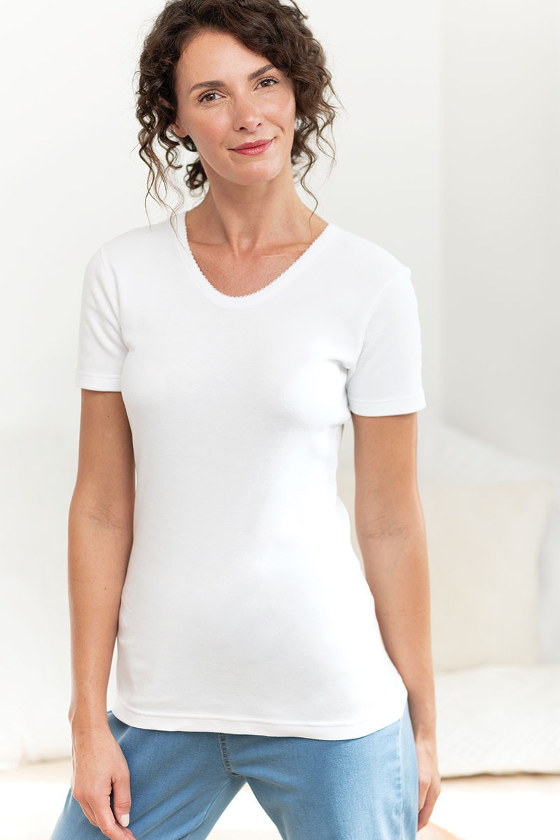 Tee shirt manches courtes coton 1 B Solfin Fabriqué en France