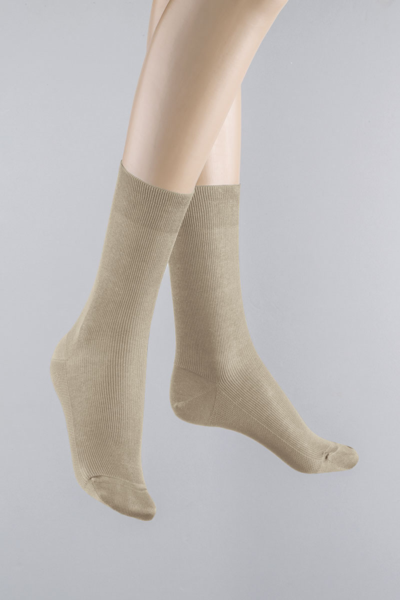 Mi-chaussettes en fil d'Ecosse 4 B Solfin Fabriqué en France
