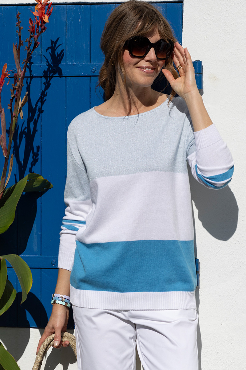 Pull léger en coton 2 B Solfin Fabriqué en France
