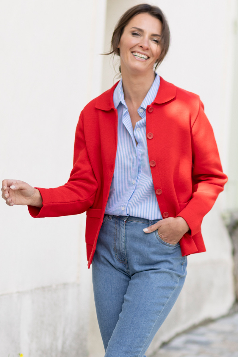 Veste intemporelle coton 3 B Solfin Fabriqué en France