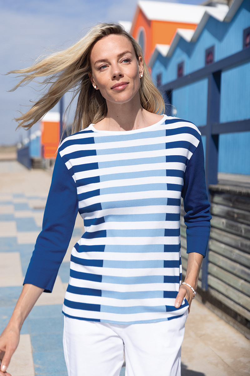 Pull marinière 1 B Solfin Fabriqué en France