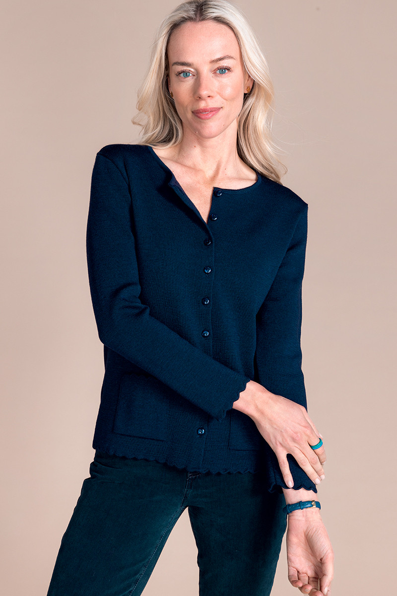 Cardigan en laine 17 B Solfin Fabriqué en France