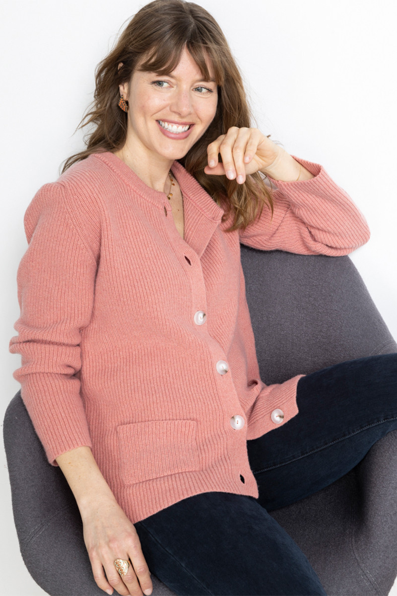 Cardigan en laine 1 B Solfin Fabriqué en France