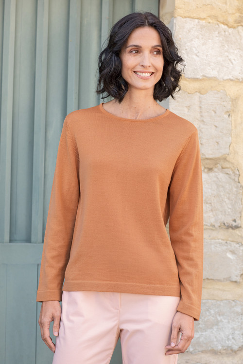 Pull col rond femme 4 B Solfin Fabriqué en France