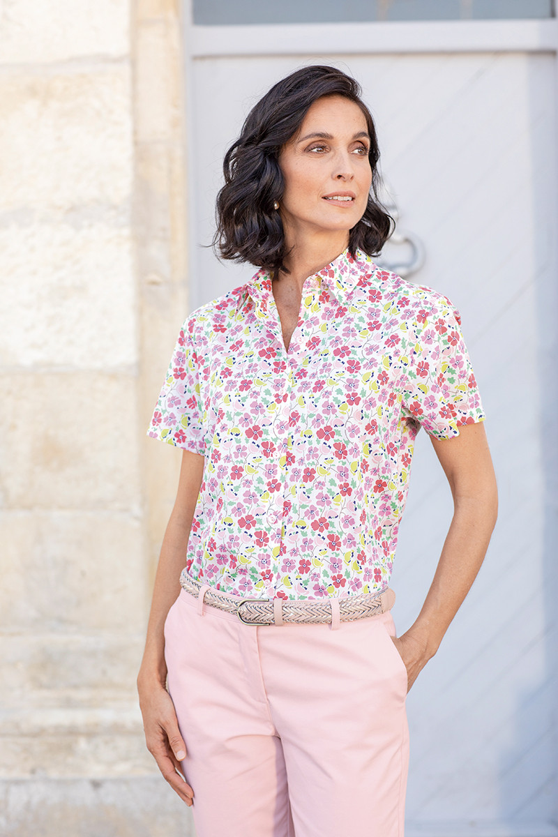 Chemisier coton liberty 3 B Solfin Fabriqué en France
