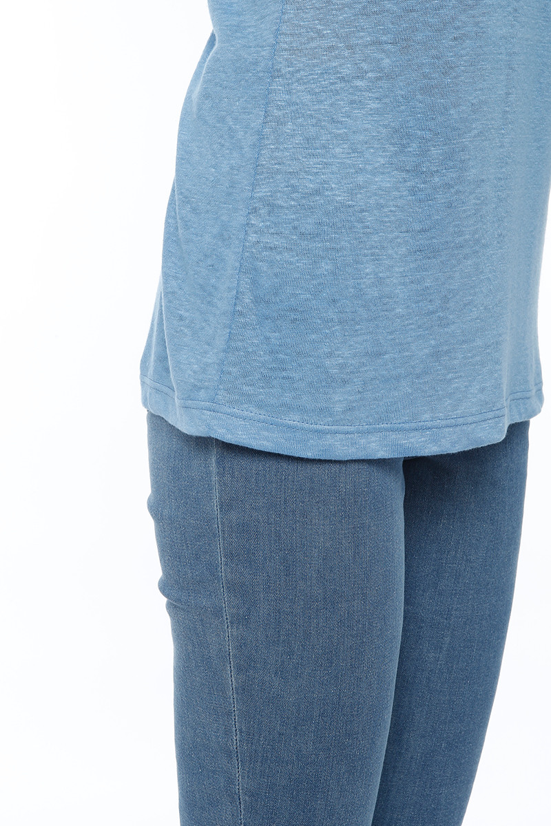Tee-shirt uni en lin 5 B Solfin Fabriqué en France