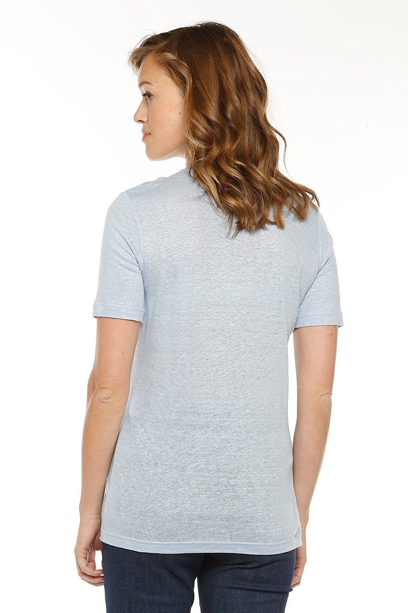 Tee-shirt uni en lin 8 B Solfin Fabriqué en France
