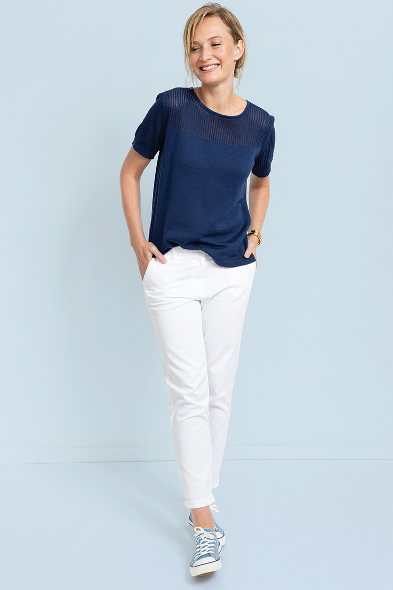 Pantalon chino en coton 2 B Solfin Fabriqué en France