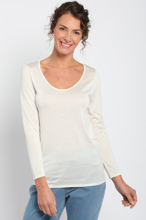 T-shirt en soie 1 B Solfin Fabriqué en France