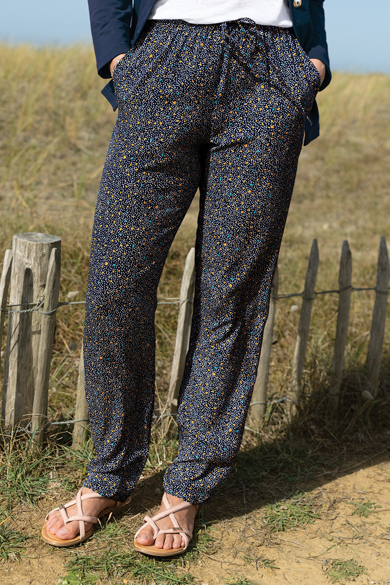 Pantalon fluide viscose 4 B Solfin Fabriqué en France