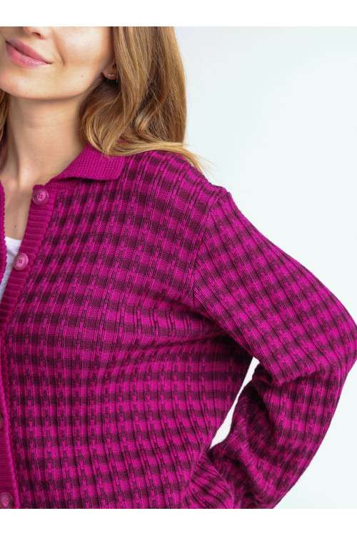 Veste en laine rayée 1 B Solfin Fabriqué en France 2