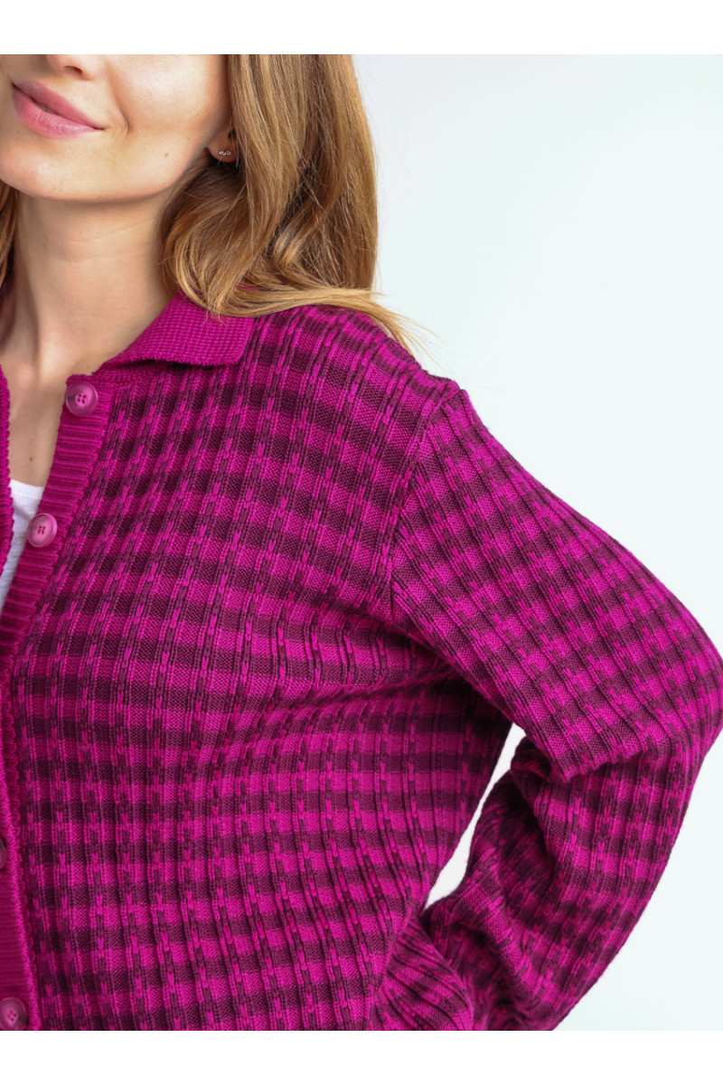 Veste en laine rayée 2 B Solfin Fabriqué en France