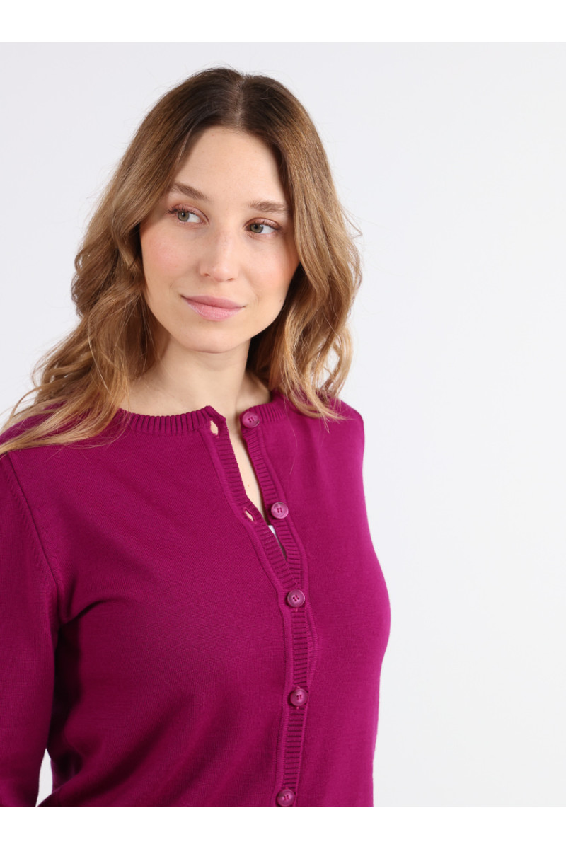 Cardigan 100% laine 11 B Solfin Fabriqué en France