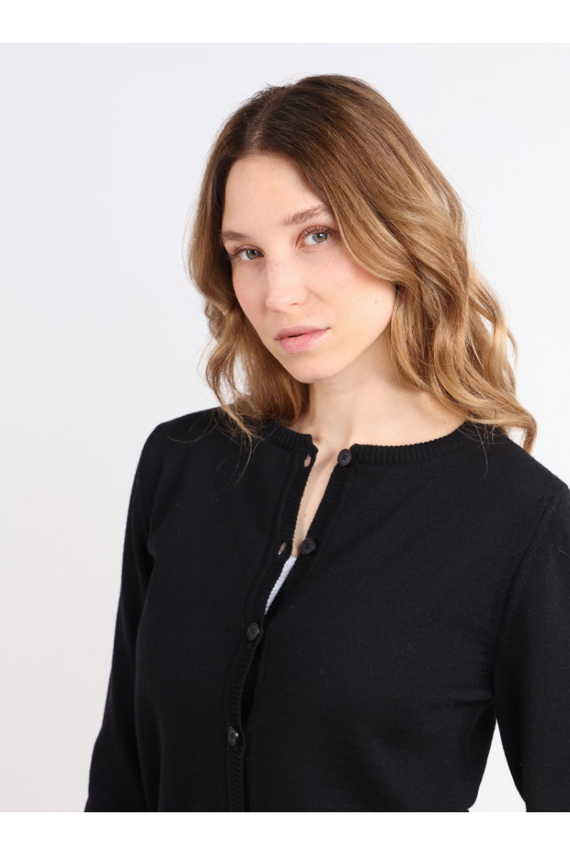 Cardigan 100% laine 6 B Solfin Fabriqué en France
