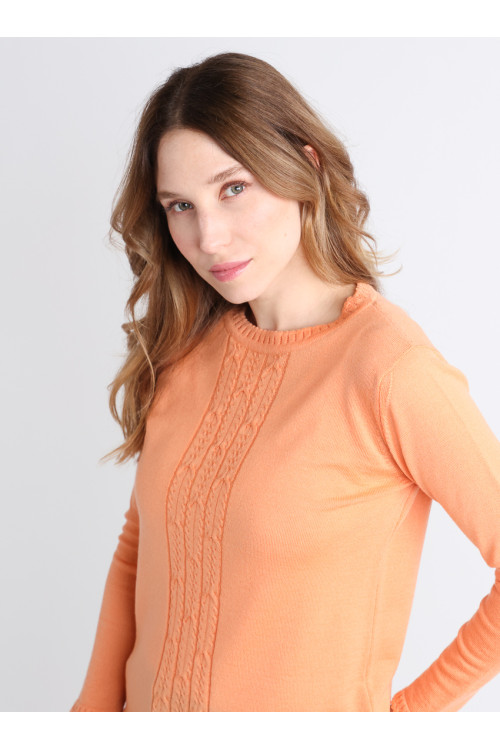 Pull en laine torsades 1 B Solfin Fabriqué en France 2