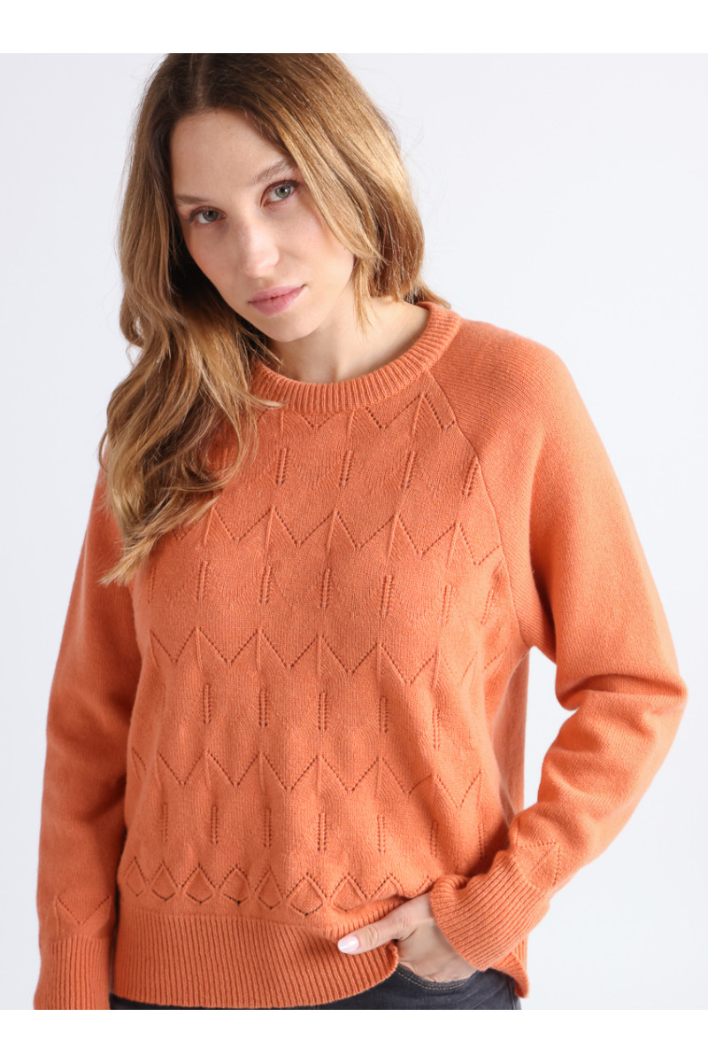 Pull graphique en laine 5 B Solfin Fabriqué en France