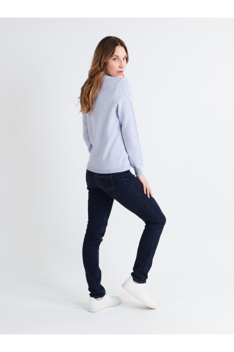 Pull torsades 4 B Solfin Fabriqué en France