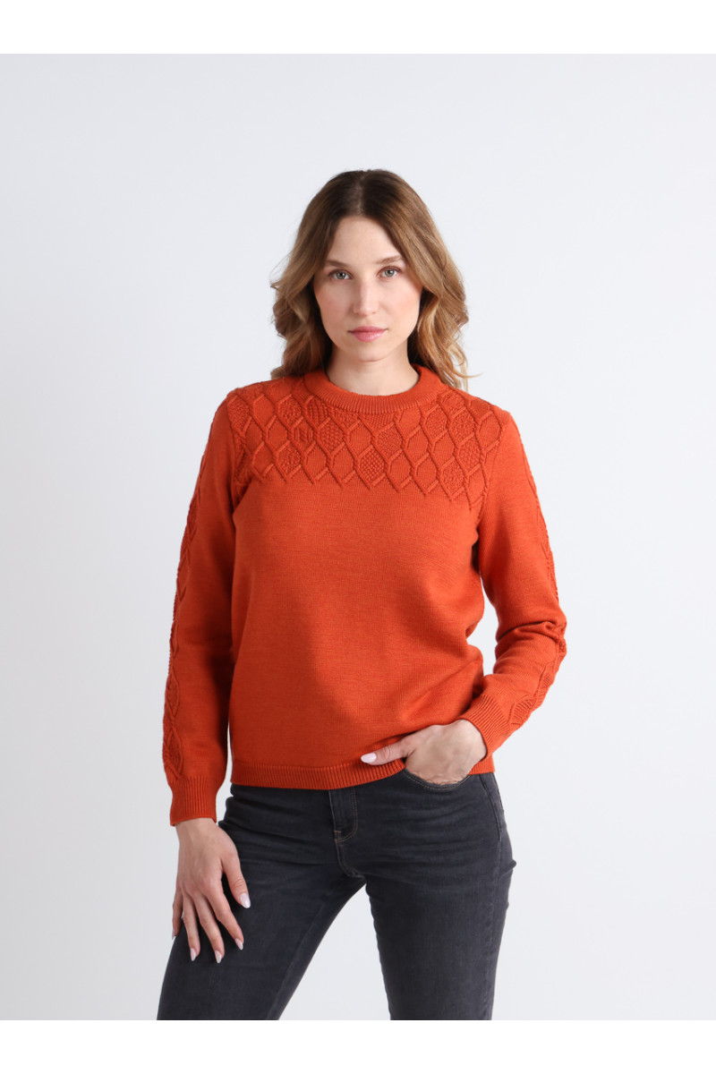 Pull torsades 5 B Solfin Fabriqué en France