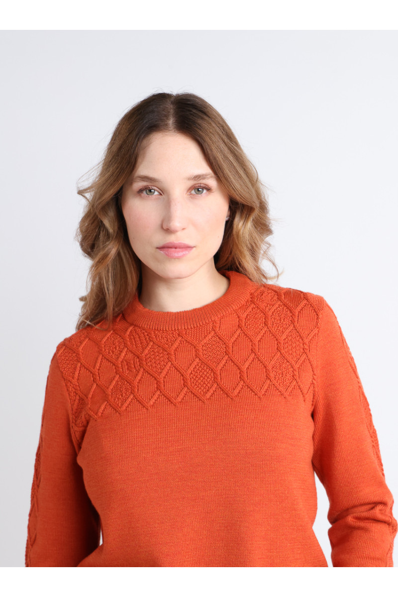 Pull torsades 6 B Solfin Fabriqué en France