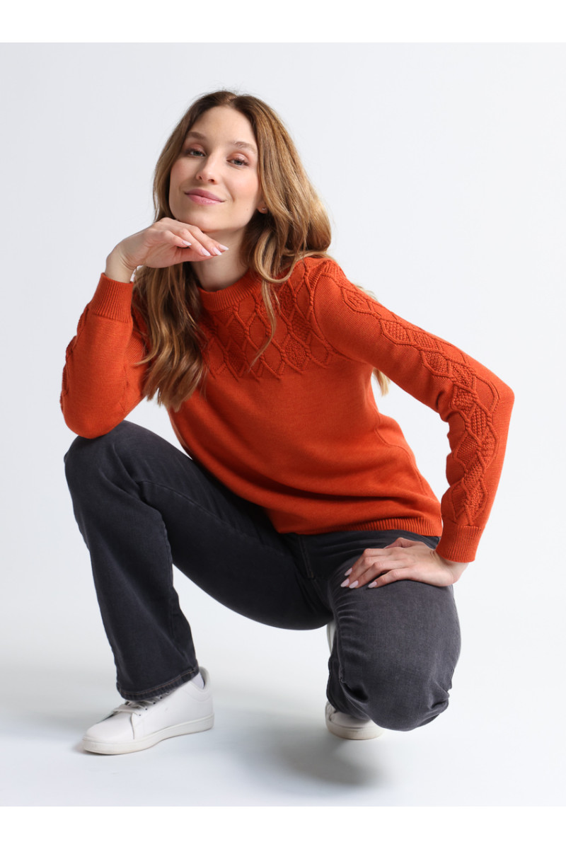 Pull torsades 8 B Solfin Fabriqué en France