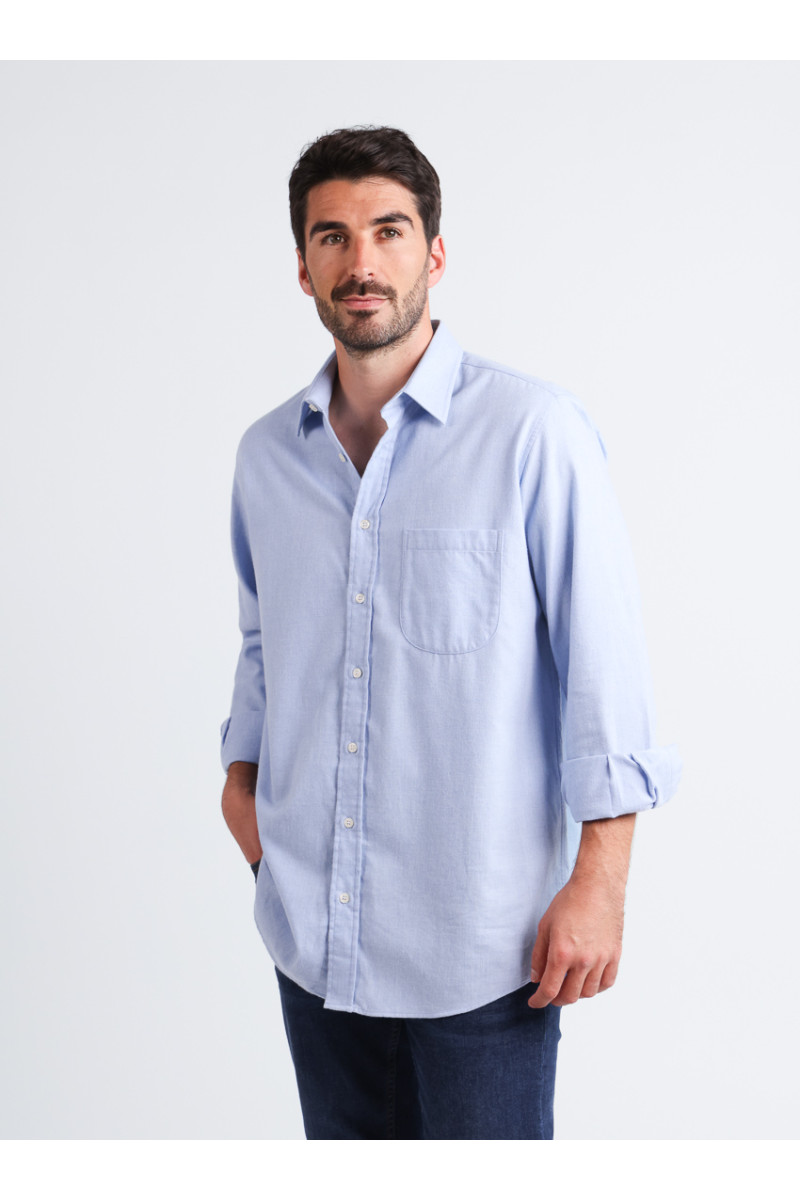 Chemise laine et coton 1 B Solfin Fabriqué en France