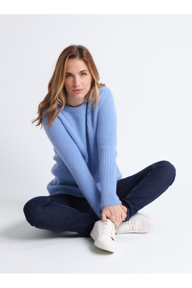Pull femme en mohair 3 B Solfin Fabriqué en France