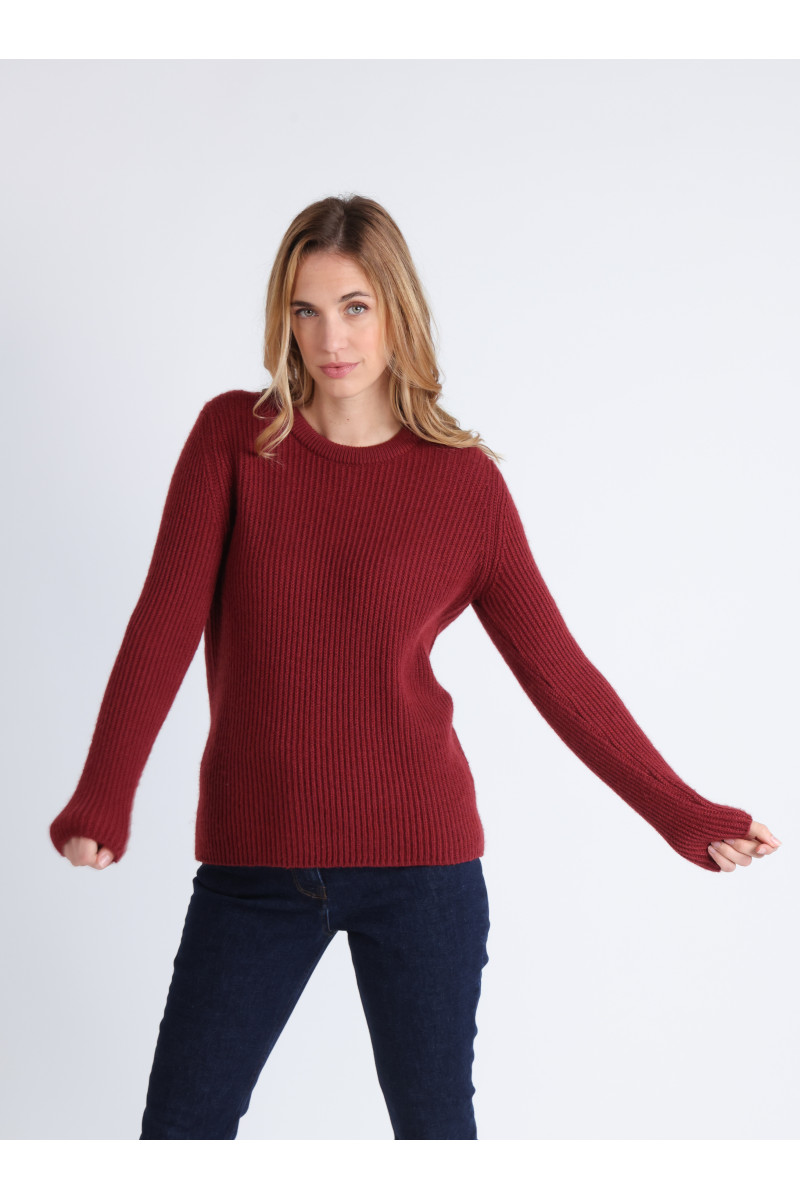 Pull femme en mohair 5 B Solfin Fabriqué en France