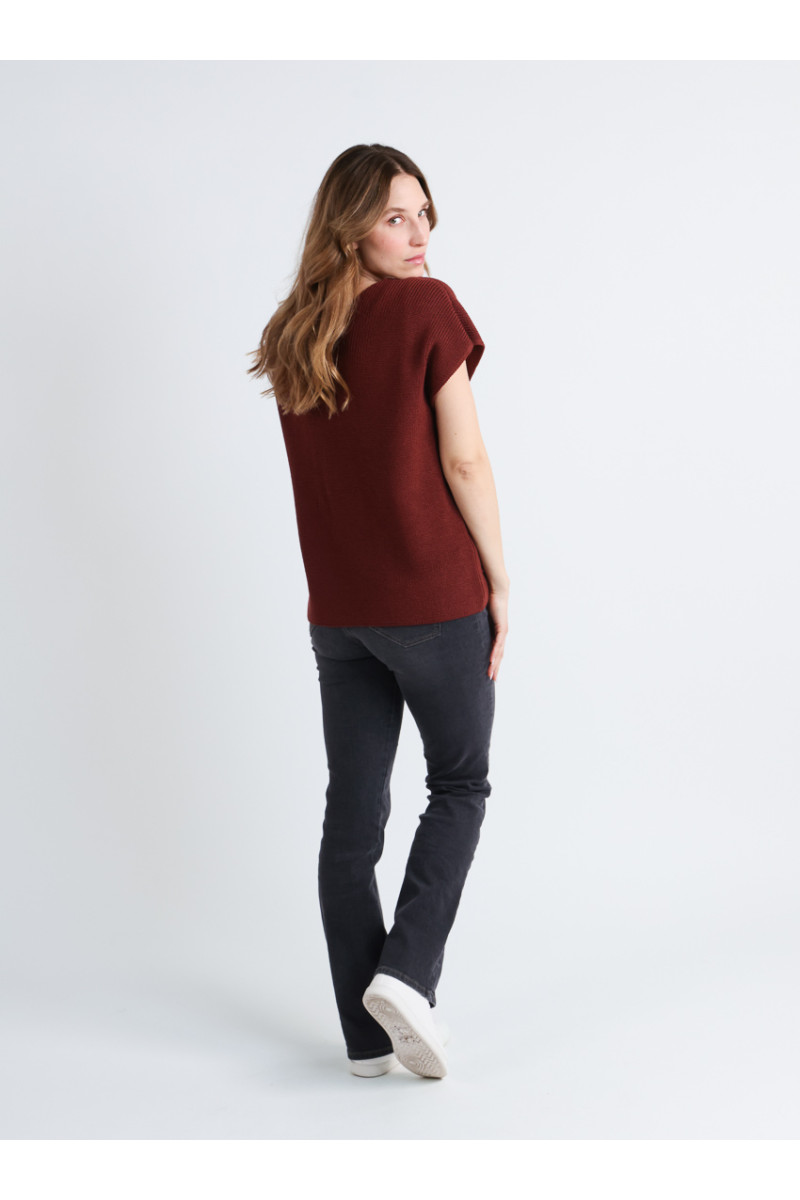 Pull sans manches en laine 8 B Solfin Fabriqué en France