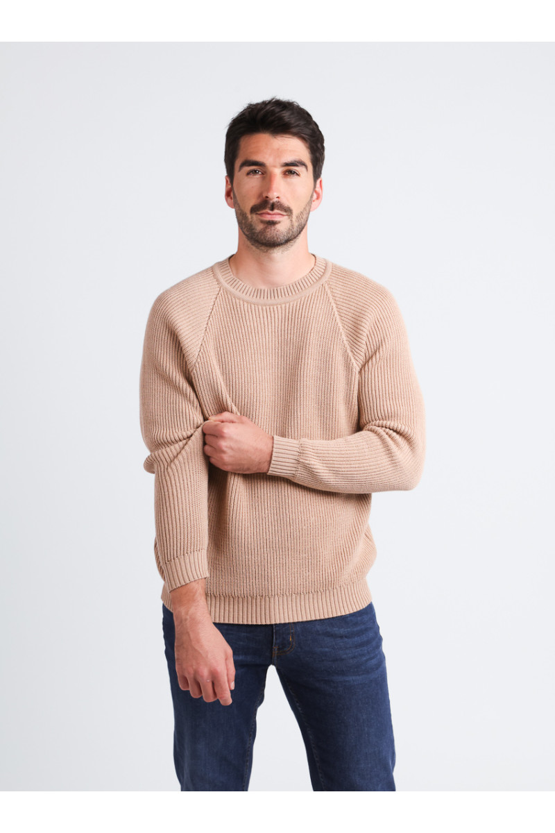 Pull laine en maille 1 B Solfin Fabriqué en France