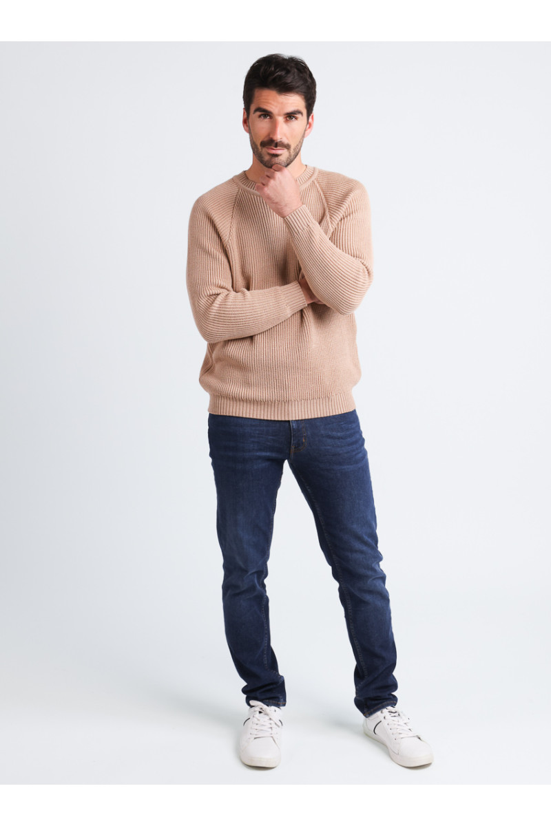 Pull laine en maille 4 B Solfin Fabriqué en France