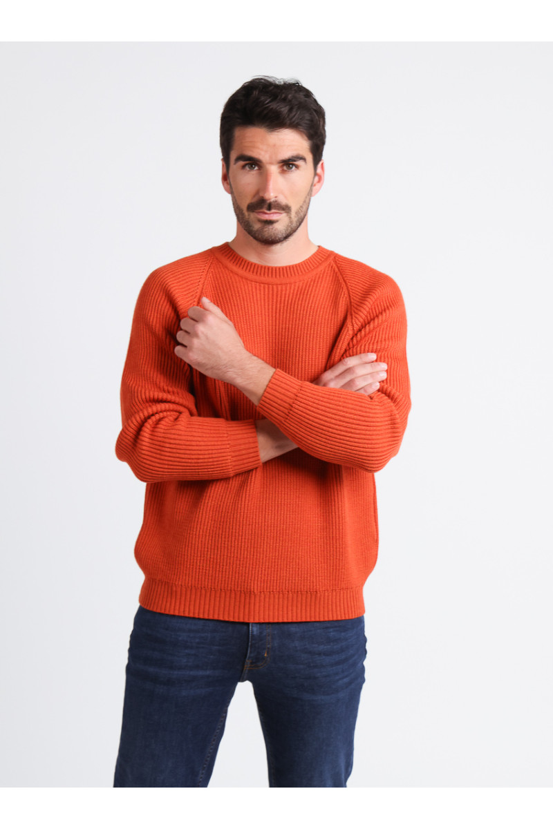 Pull laine en maille 6 B Solfin Fabriqué en France