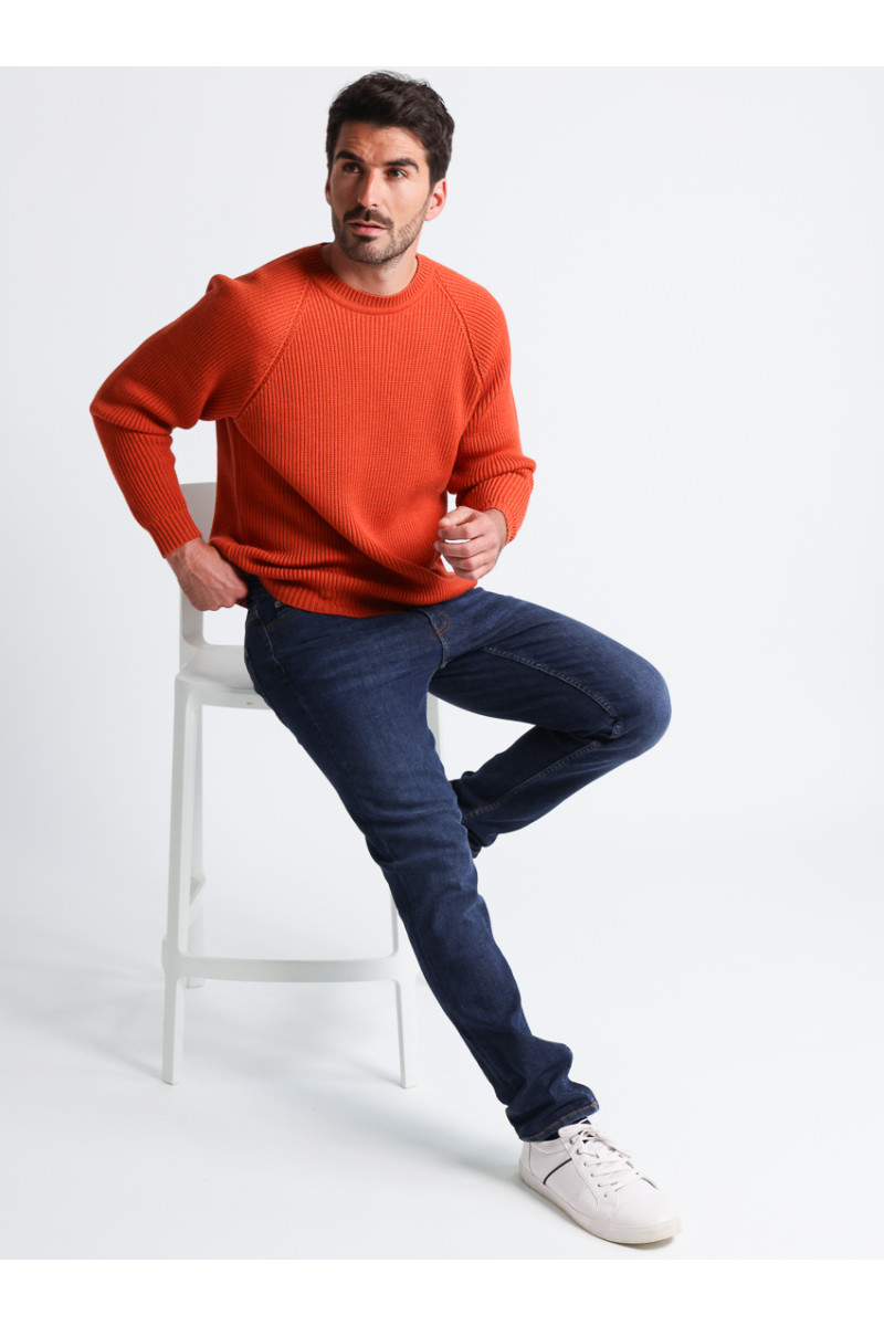 Pull laine en maille 9 B Solfin Fabriqué en France