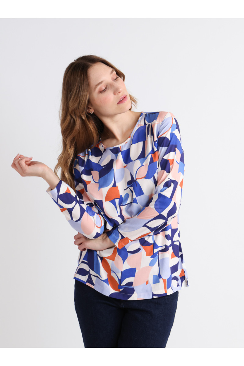 Blouse manches longues viscose 3 B Solfin Fabriqué en France