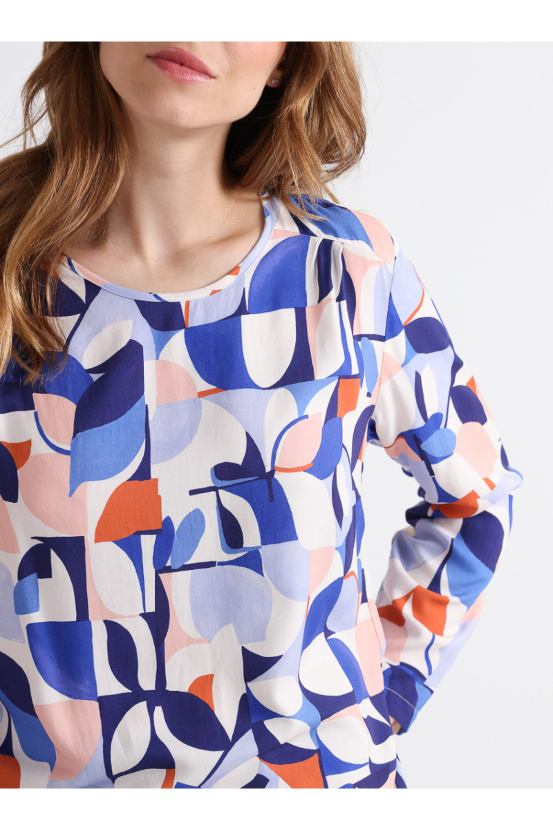 Blouse manches longues viscose 5 B Solfin Fabriqué en France