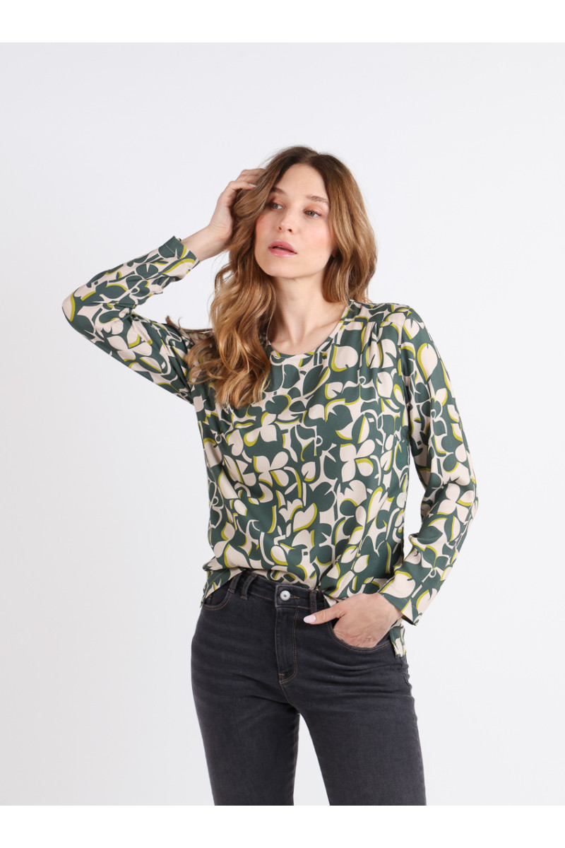 Blouse manches longues viscose 6 B Solfin Fabriqué en France
