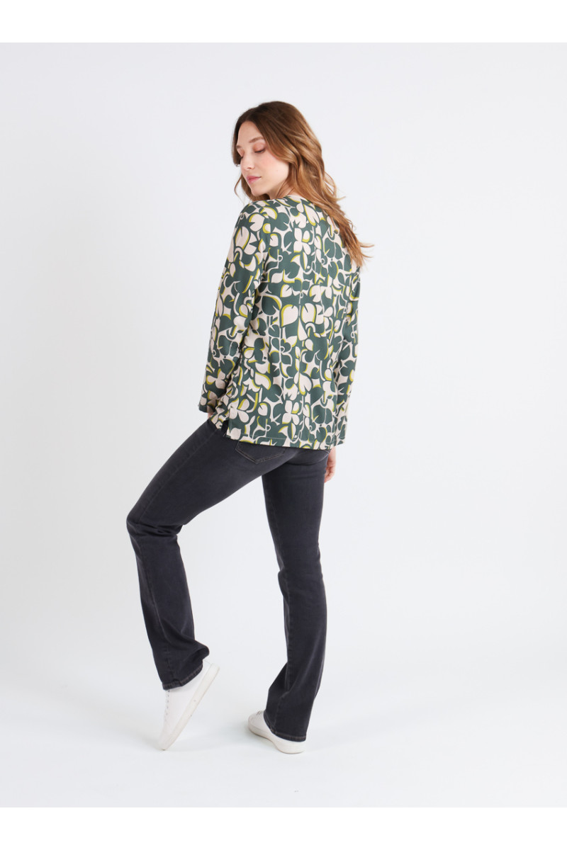 Blouse manches longues viscose 8 B Solfin Fabriqué en France