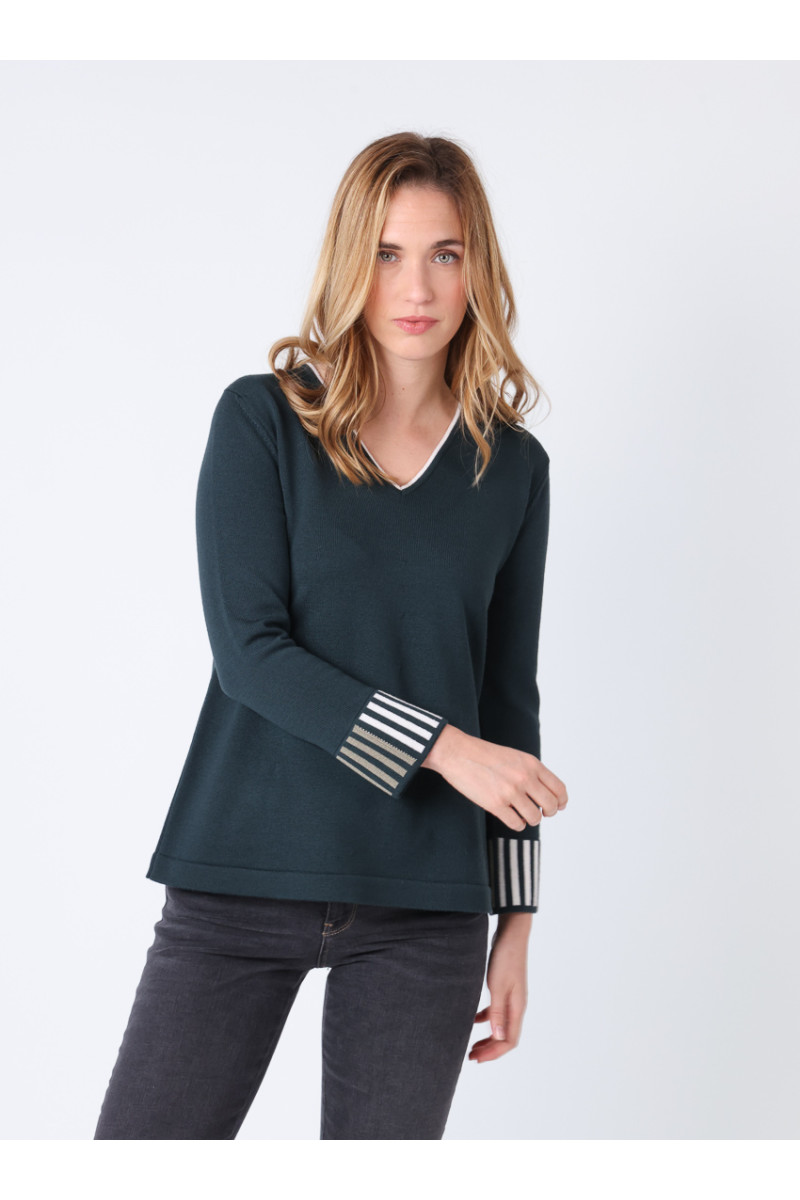 Pull ample en laine 3 B Solfin Fabriqué en France