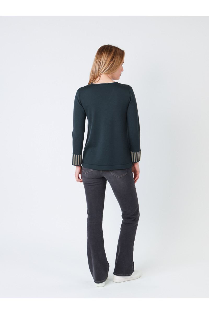 Pull ample en laine 6 B Solfin Fabriqué en France
