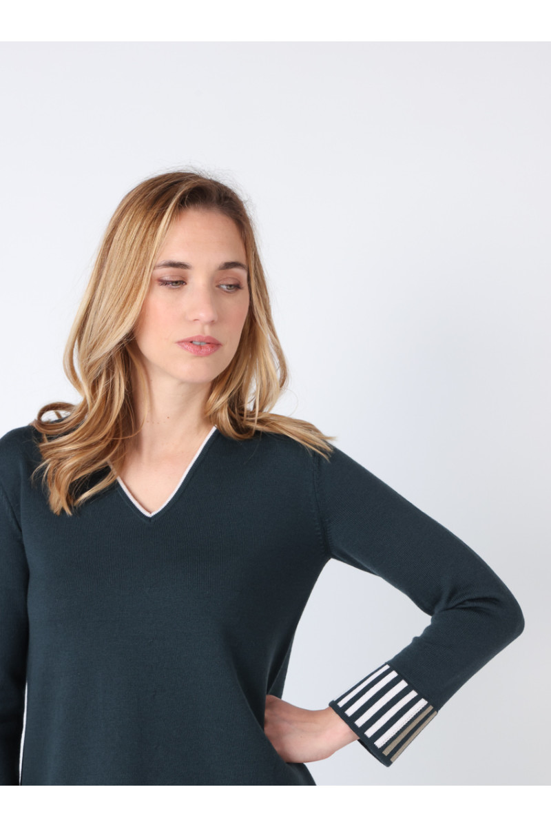 Pull ample en laine 4 B Solfin Fabriqué en France
