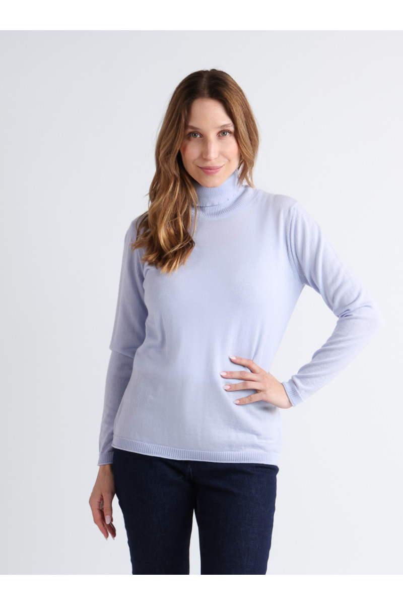 Pull col roulé en laine 7 B Solfin Fabriqué en France