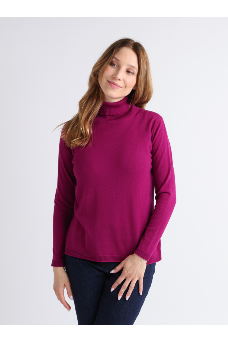 Pull col roulé en laine 11 B Solfin Fabriqué en France