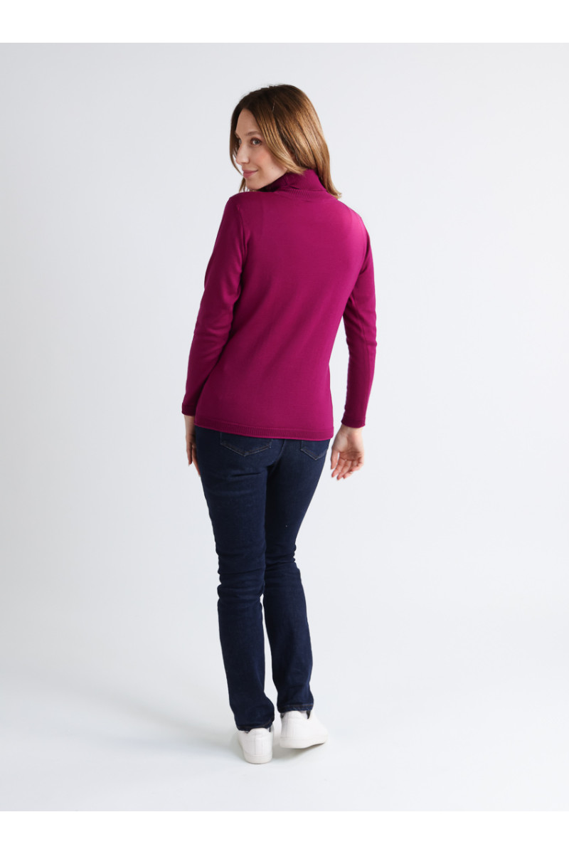 Pull col roulé en laine 13 B Solfin Fabriqué en France