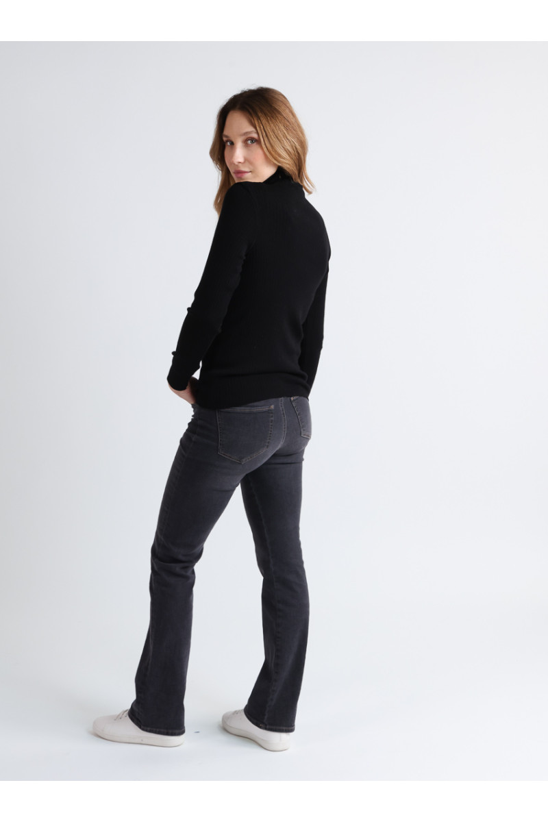 Pull chaussette col roule en laine 11 B Solfin Fabriqué en France