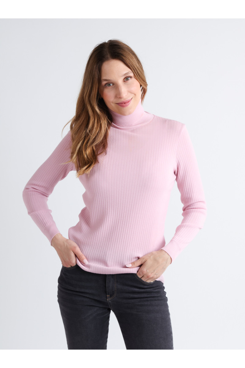 Pull chaussette col roule en laine 12 B Solfin Fabriqué en France